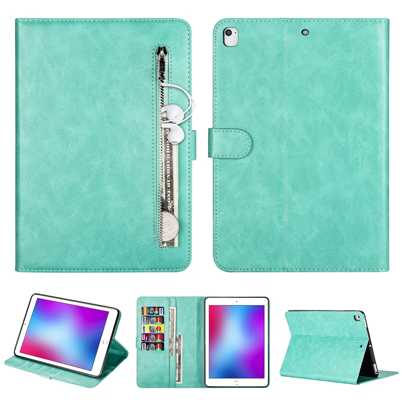 Роскошный кожаный чехол-книжка смарт-чехол для iPad 10 2 2019 Pro 5 Air 3 дюйма чехлы с