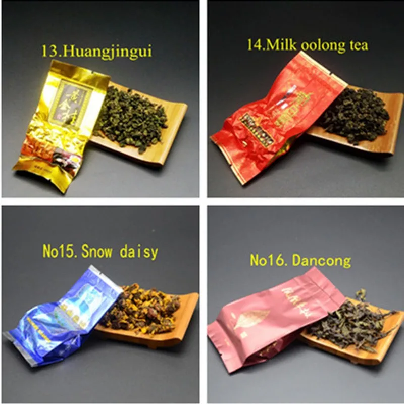 16 разных ароматов Китайский чай включает в себя молоко Oolong Pu erh травяной цветок