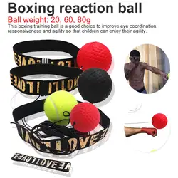 Повышающая реакция ПУ пены мяч фитнес оборудование для фитнеса Спорт ПУ пены мяч Eyeball тренировочный мяч носить боксерский реакционный мяч