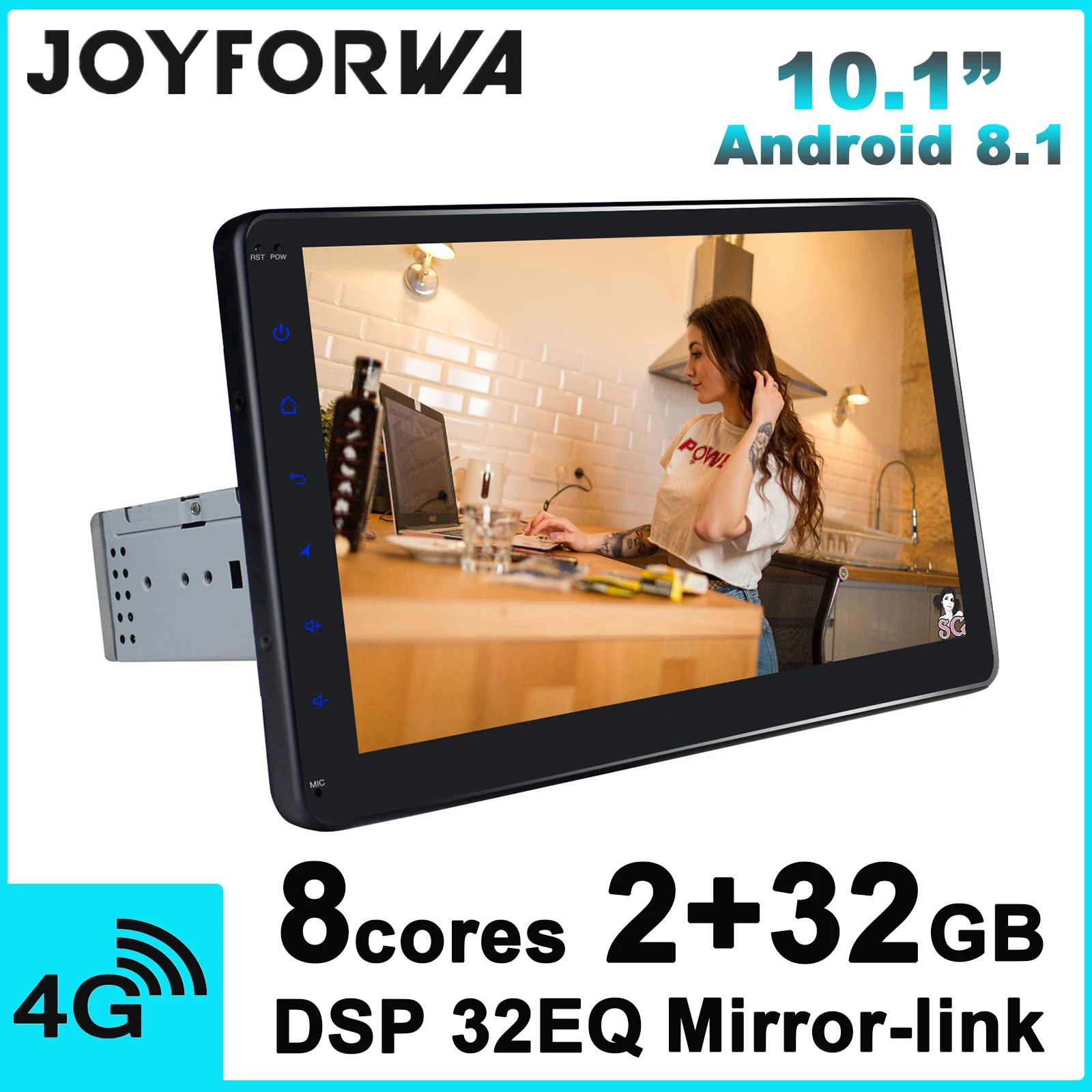 DSP Mirror Link SPDIF 10 1 &quot1Din Android 8 Автомобильный мультимедийный Радио Стерео