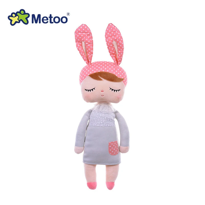 Кукла Metoo, плюшевые игрушки для девочек, милый мультяшный кролик Анжела, мягкие животные для детей, оригинальная коробка - Цвет: 912-1