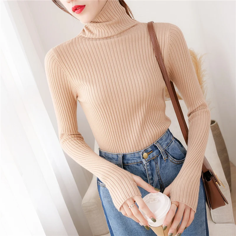4662 real photo solid high collar elastic bottoming shirt 32H zone 7 left]
