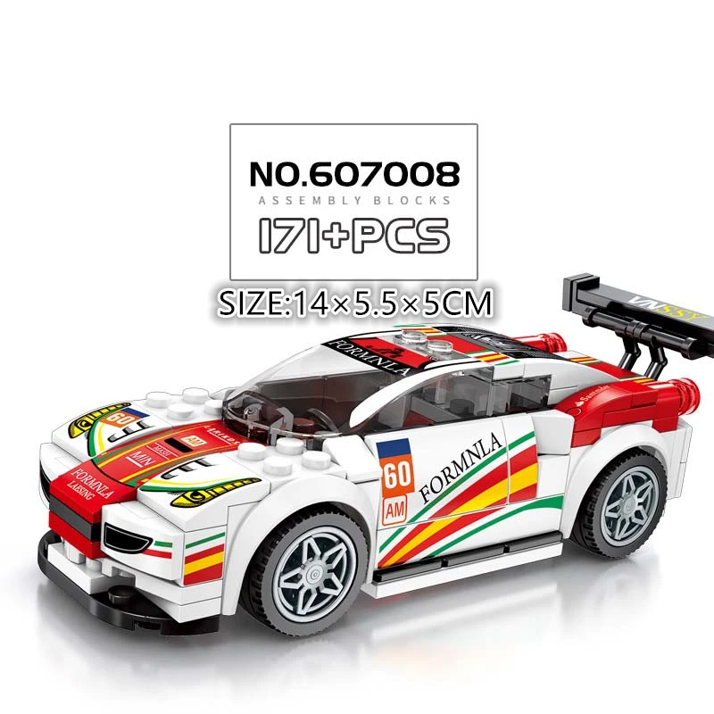 Speed Champions Technic City Assemble autos model Building Blocks supercar city Racing Car Bricks Toys for Children small bricks