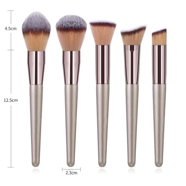 10PCs Makeup Brushes Set Cosmetic Brushes Set Make up Tool kit Foundation Natural-synthetic Hair Eye Shadow Blending Maquiagem 2