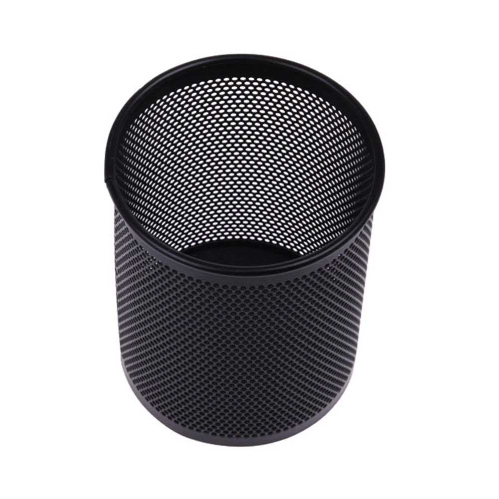 Round Mesh Pencil Pen Stationery Holder Container Organizer Office Supplies pen holder,pen and brush holder
