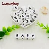 100pcs 12MM Silicone Letters Beads Baby Teething Teethers English Alphabet Letter Beads BPA Free Baby Shower Gifts 1