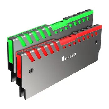 

Jonsbo NC-2 2pcs Memory Cooling Vest AURA Control Color RGB RAM Heatsink Aluminum Alloy Computer PC Cooler Systerm Accessories