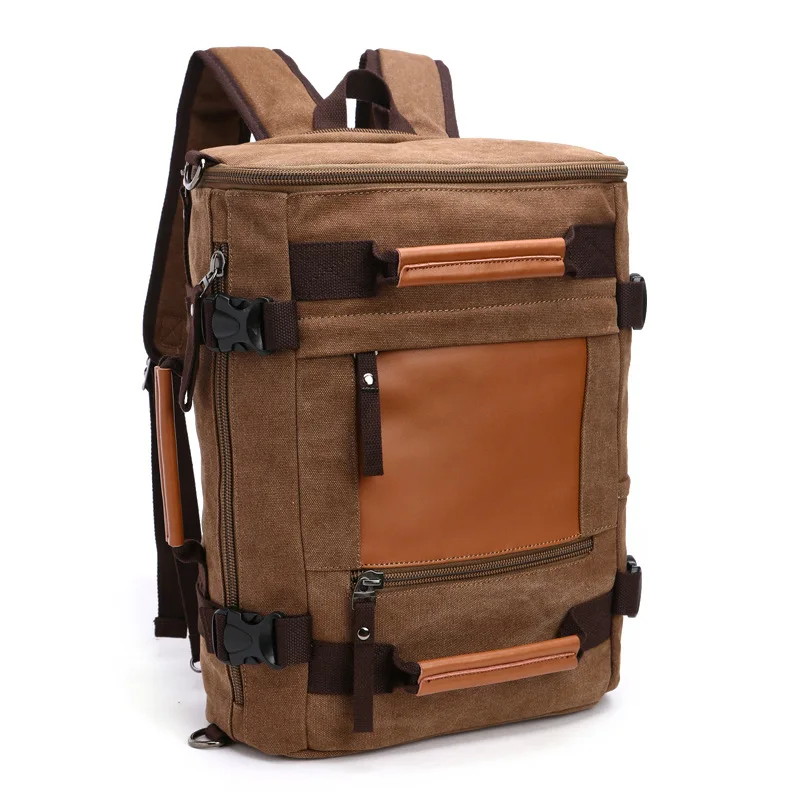 held canvas backpack