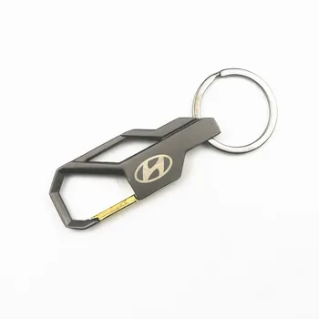 

3D Car Keychain Metal Key Holder Logo Car Fashion For HYUNDAI Solaris ix35 i20 i30 i40 Tucson CRETA Santa Key Chain Ring