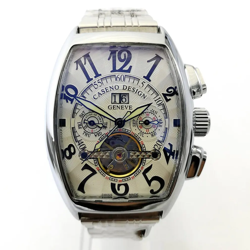 Carlota 2020 men's watches top brand luxury business Automatic clock Tourbillon waterproof Mechanical watch relogio masculino afbeelding