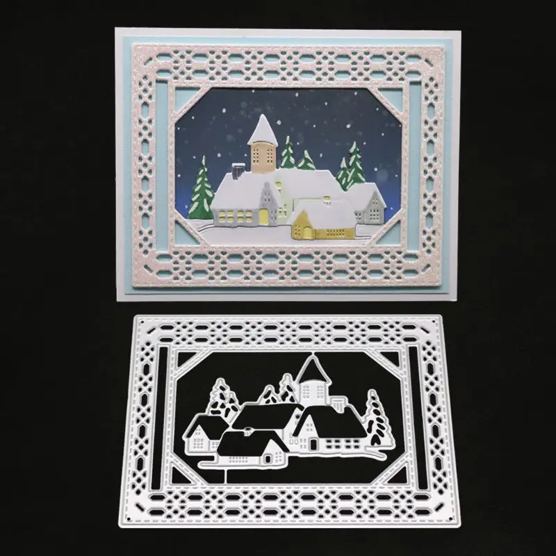 

1Set House Metal Cutting Dies Stencil DIY Scrapbooking Album Stamp Paper Card Embossing Craft Decor