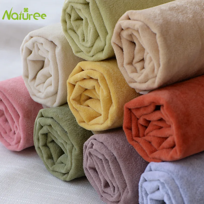 145cm*1m Ice Velvet Flocking Fabric Sofa Cloth Sofa Cover Fabric Pillow Cushion Drawstring Flannel