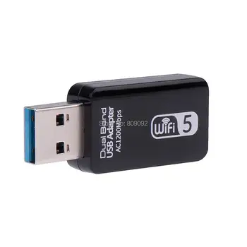 

USB 3.0 Wifi Adapter 2.4G 5G 1200Mbps Wifi USB Ethernet Network Card Dual Band Wireless Wifi Dongle Receiver for PC Desktop