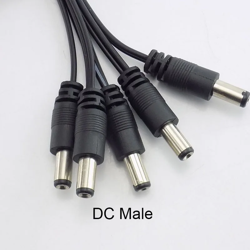 Conectores macho y hembra de 12v CC, Cable de extensión para cámara CCTV, tira de luz LED, 2,1x5,5mm, 5 o 10 unidades, 1 unidad