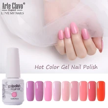 Arte Clavo гель для ногтей 8 мл длинный прочный ноготь лак розовый Цвет Гель-лак УФ светодиодный растворимый лак Гибридный гель для ногтей
