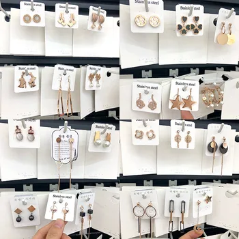 

30 Paris/lot fashion classical mix random style alloy women earring lot jewelry wholesale 200729-64