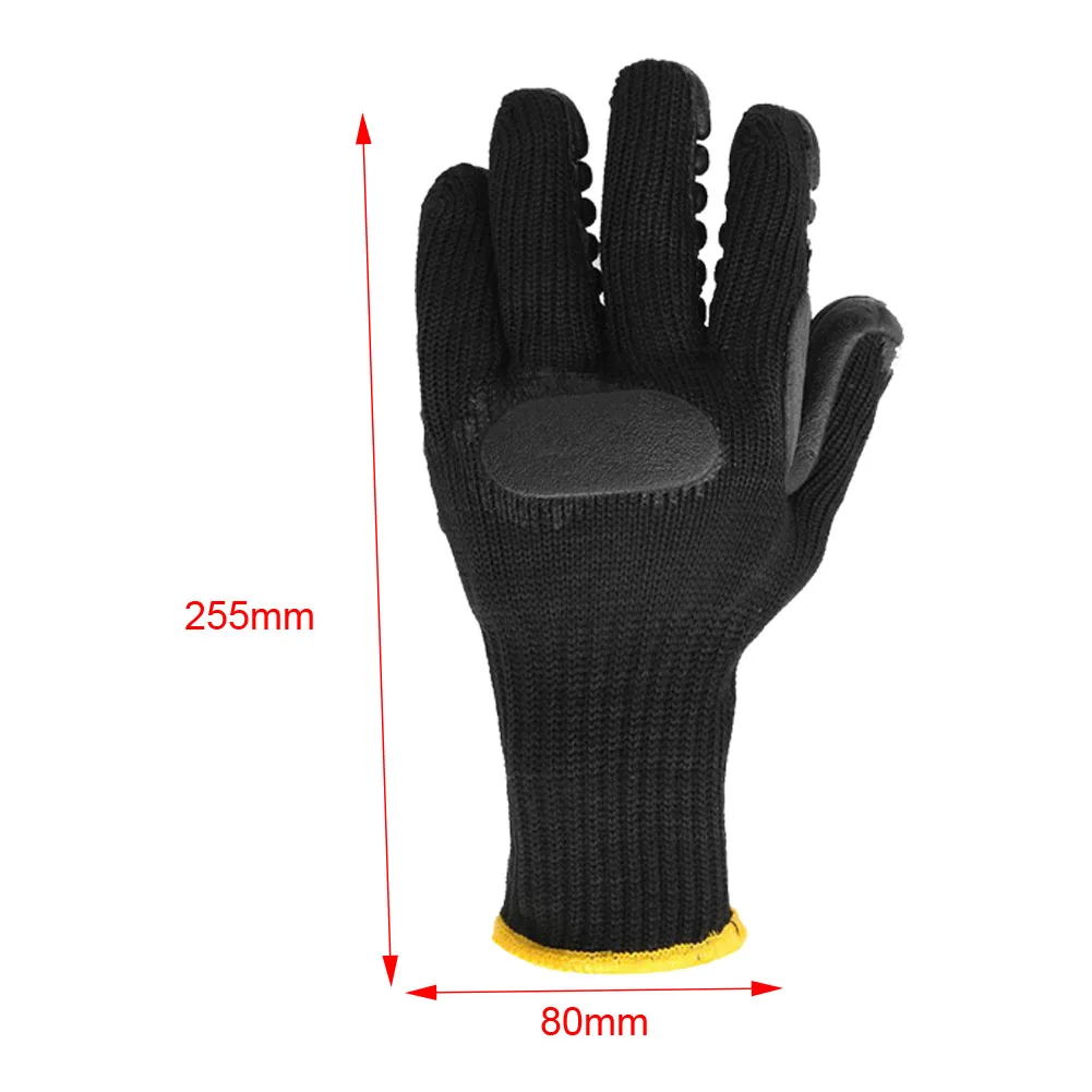 1Pair Mechanical Protective Safety Gloves Drilling Garden Miner Shockproof Reducing Outdoor Cut Resistant Oil Anti Vibration