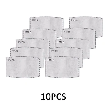 

10Pcs PM2.5 Filter Paper Anti Fog Haze Mouth Mask Anti Dust Mask Filter Paper Health Care
