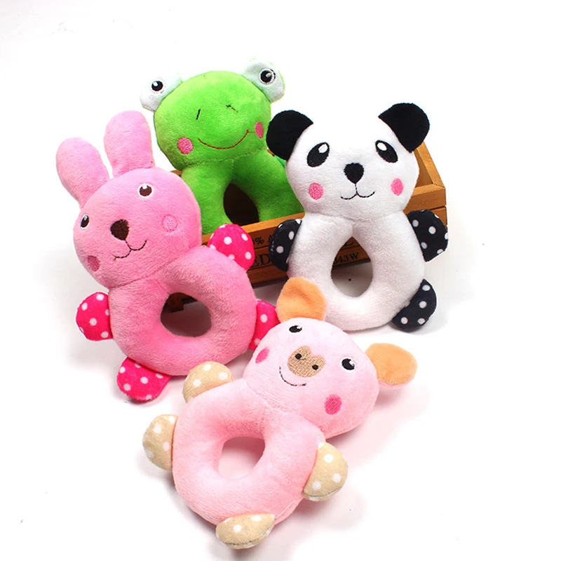 

Cartoon Panda Frog Rabbit Dog Toys Soft Plush Pet Small Medium Dog Chew Toy Teddy Chihuahua Puppy Cat Interactive Toys