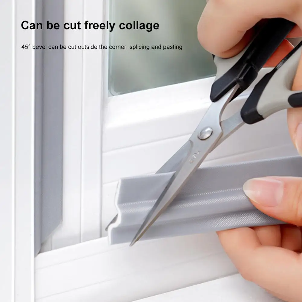 

2M Waterproof Pu Foam Strip Foam Seal Tape Self Adhesive Door Weather Stripping Insulation Foam Window Insulation Tape