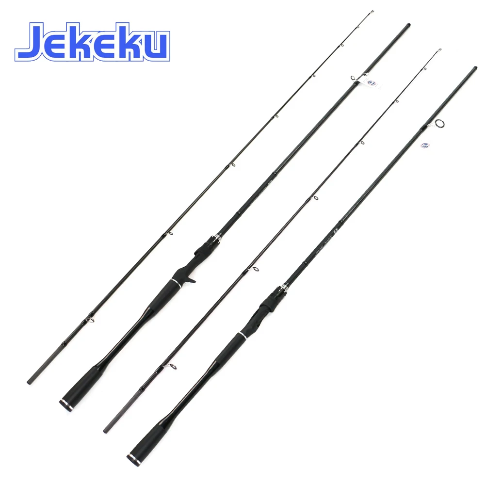 

JEKEKU Striped Bass Spinning Rod 1.98m 2.1m 2.4m FUJIGuide Ring Fast Action Casting Fishing Pole Carbon Handle 7-28g M Power