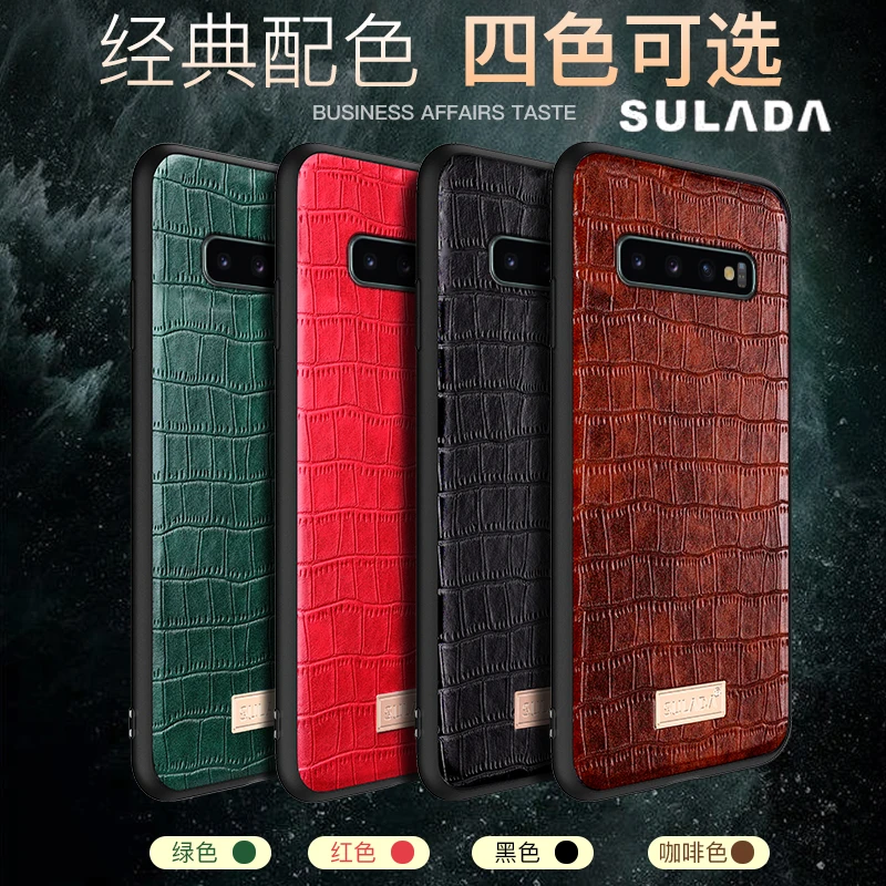 

Fashion Crocodile Business Leather Case For Samsung Galaxy S9 S9+ S10 S10+ Plus S20 Ultra S20+Back Cover Elegant Shell Anti-Skip