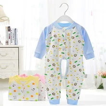 Anqiwa основной сдельник для ребенка весна и осень зима Одежда для новорожденных хлопок Детский комбинезон с бабочкой^ AB03