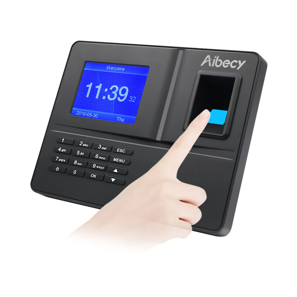 Aibecy интеллигентая (ый) отпечатков пальцев посещаемость времени машина с 3 2 дюймов