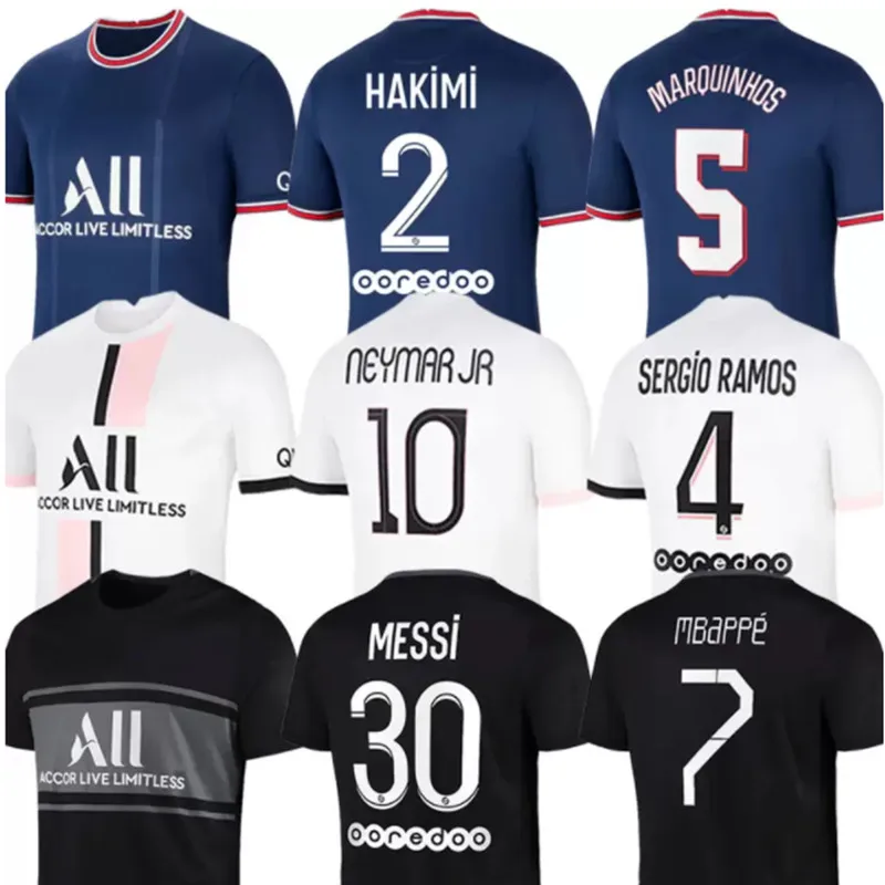 Высшее качество новинка Джерси RGIO RAMOS ICARDI 21 22 psg KIMPEMBE футбольная рубашка VERRATTI DRAXLER