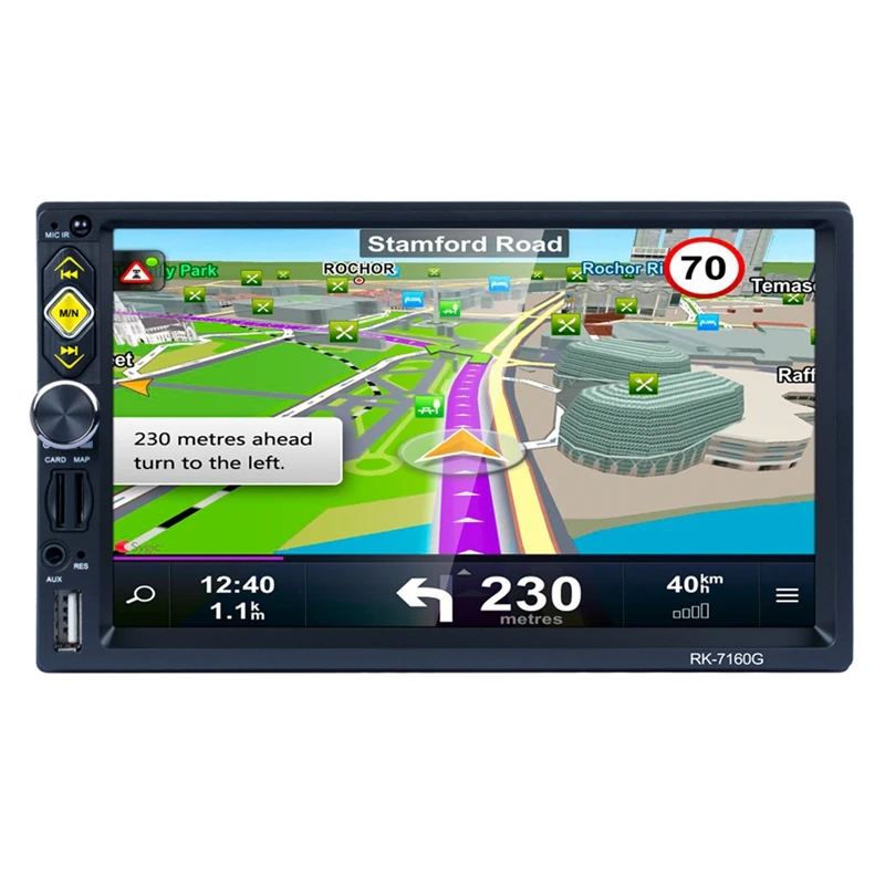 

2Din 7 Inch Car Fm Radio Hd 1080P Navigation Ios / Android Mirror Link Stereo Bluetooth Speaker Mp5 Player