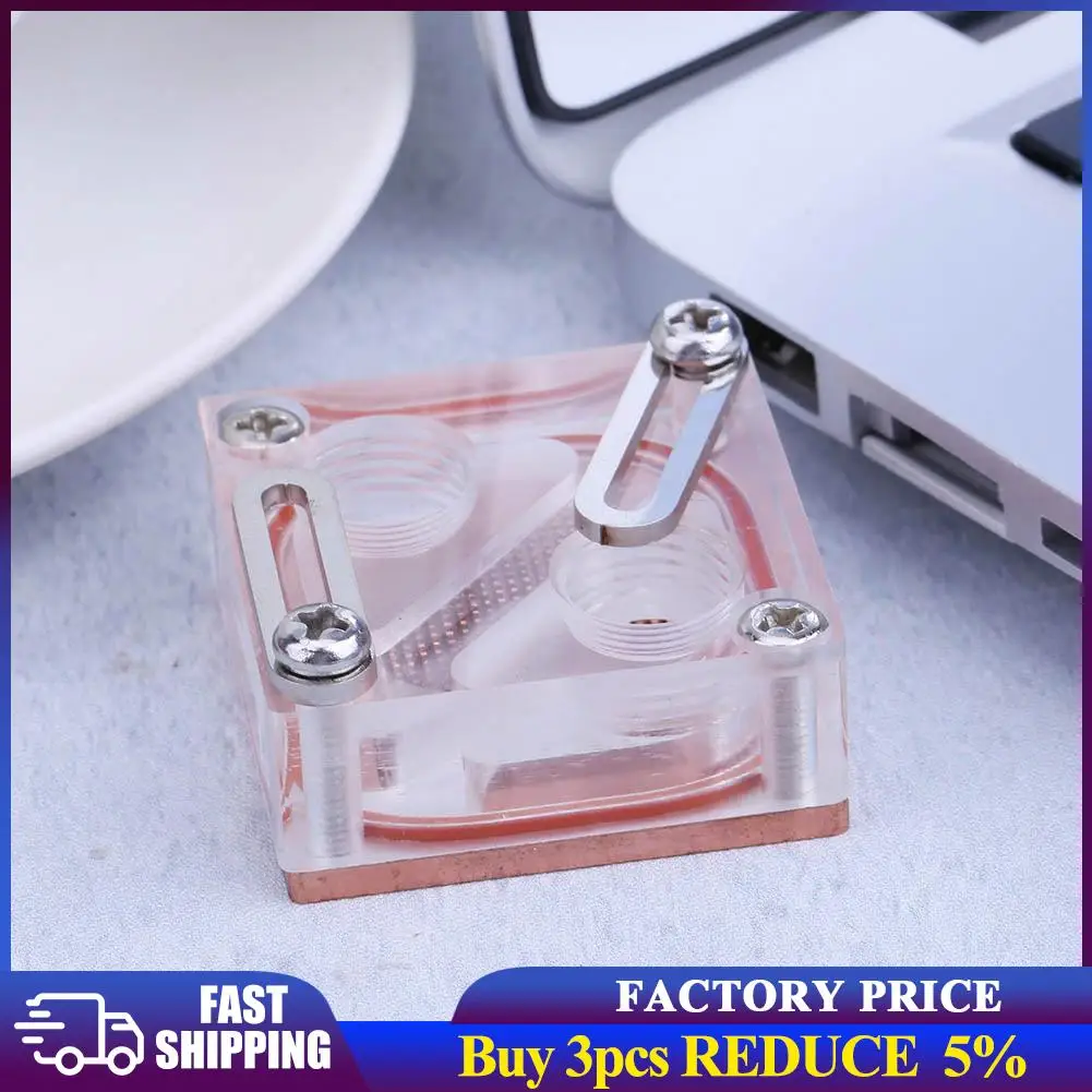 Generic Chipset Waterblock Computer Water Cooling Acrylic Transparent