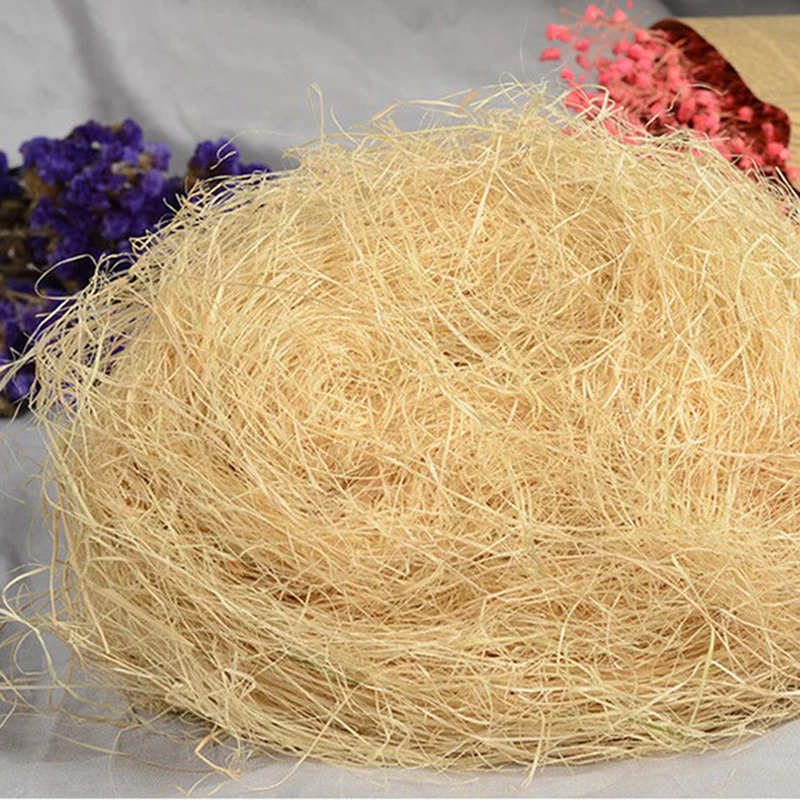 Jute Nesting Material Bird Cage Accessories 30g Nest / Fibre Aviary Birds Canaries Finches Nest Filled Grass Bird Cage Accessories Decoration