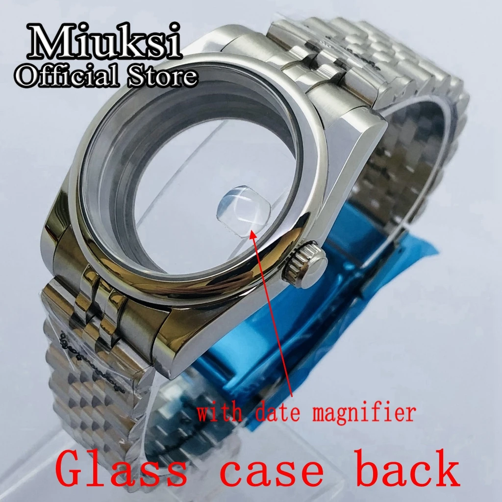 Miuksi 36mm/39mm Polishing Watch Case Sapphire Glass Jubilee