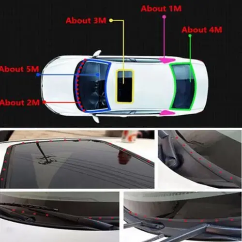 5 м резиновое уплотнение прокладки Накладка для автомобиля передний задний лобовое стекло люк уплотнитель