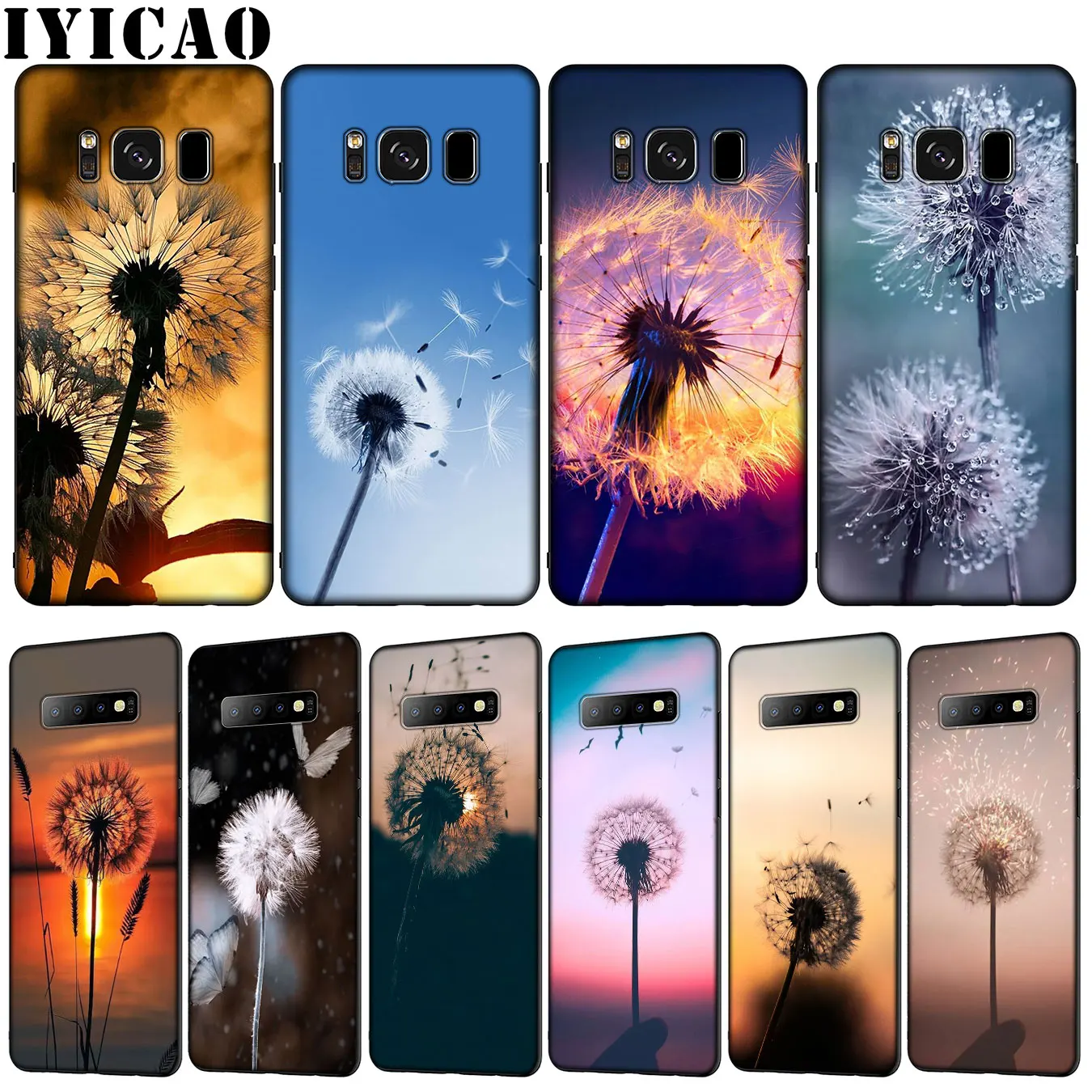 Мягкий силиконовый чехол для телефона из ТПУ с изображением одуванчика IYICAO Samsung