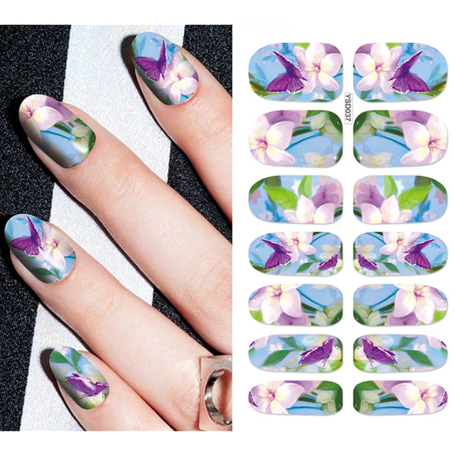 Nail Stickers For Nails Sliders 3D Color Water Transfer Nail Sticker Creativity Decoration Art Necklace Pattern Dreamcatcher YSD037