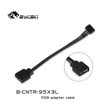 Bykski B CNTR 95X3L B CNTR 95X4L 5v 3pin argb rbw/12v 4pin rgb placa mãe syn asus aura msi adaptador cables10cm