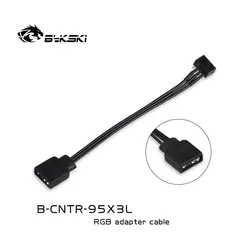 Bykski – carte mère B CNTR 95X3L B CNTR 95X4L, 5V, 3 broches, ARGB RBW/12V, 4 broches, rvb, syn, ASUS, AURA, MSI, câble adaptateur, 10cm 