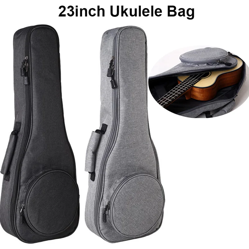 Ukulele 23 inch Backpack Shoulder Bag for Guitar Piano Padded Cotton