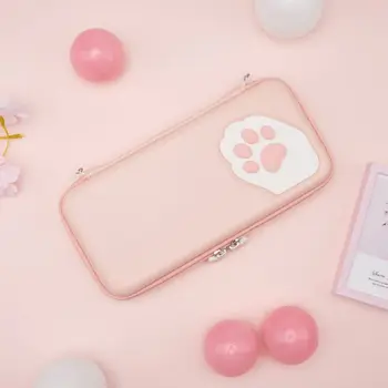 

Cute Cat Claw Design Storage Case Game Console Protection Cover Portable Lovely Storage Bag for Switch Lite/Switch Professional
