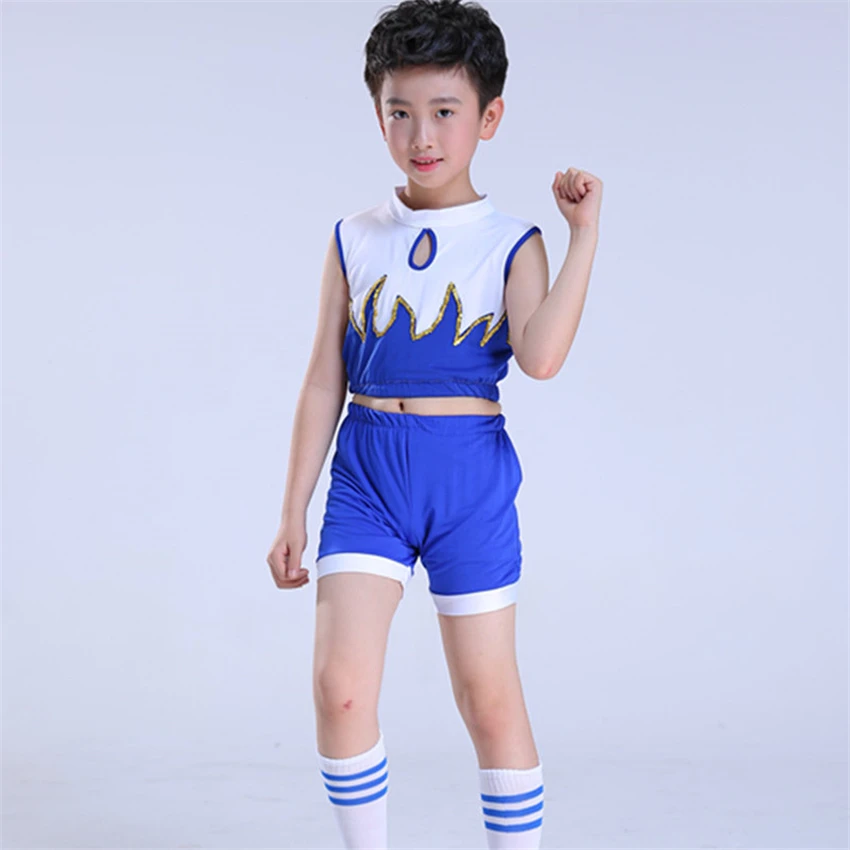 10Style Student Cheerleader Uniform School Girl Dance Costumes Sports Competition Kids Stage Performance Clothing 110-160CM