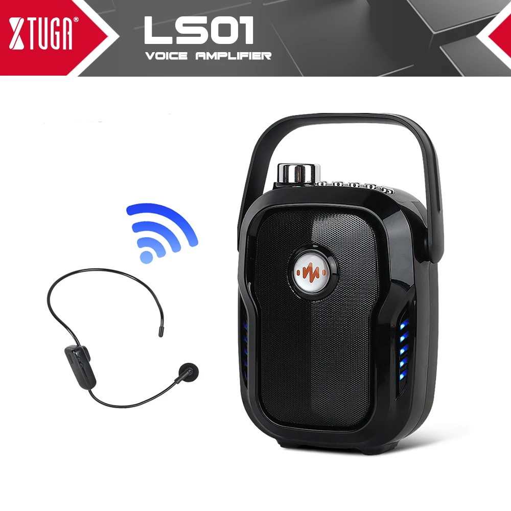 XTUGA Bluetooth голосовой усилитель с беспроводной гарнитурой микрофон