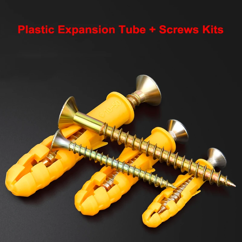 Self Drilling Wall Expansion Screw Kit Drywall Screw Sets Plastic