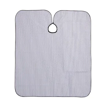

1pc Hair Barber Accessories Salon Cape Haircutting Cloth Snap Button Dye Shawl Stripe Clothes Protector Hairdressing Supply