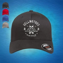 Новая модная мотоциклетная гоночная Кепка Hellmotors, велосипедная Кепка, бейсболка, Кепка для гольфа, унисекс, регулируемый размер