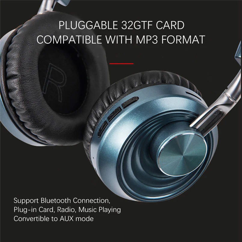 Sports Headphones Wireless Bluetooth Folding Tws Wireless Bluetooth Earphone Headset Headphones For Phone Fone De Ouvido 40SEP2307
