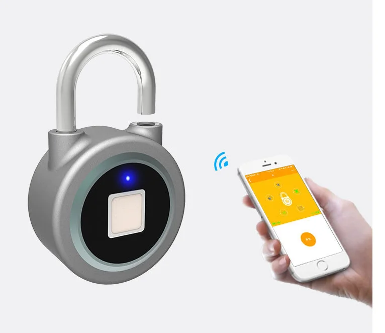 Водонепроницаемый БЕСКЛЮЧЕВОЙ портативный Bluetooth умный замок для отпечатков пальцев замок Противоугонный приложение контроль зарядки двери навесной замок для шкафов