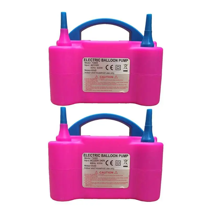 

High Voltage Double Hole Two Nozzle AC Inflatable Electric Balloon Inflator Pump Blower​ Adjustable Portable Air Blower