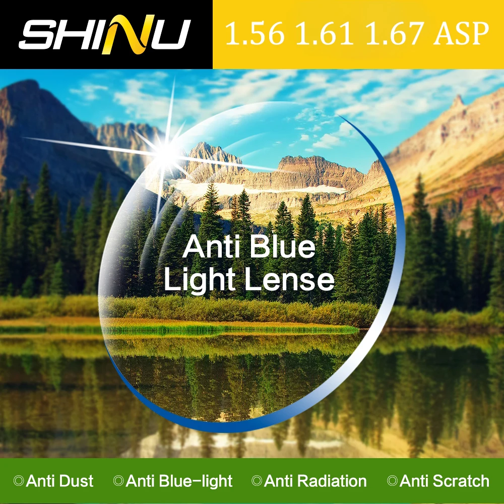 anti blue ray 1.56-1.67 cr39