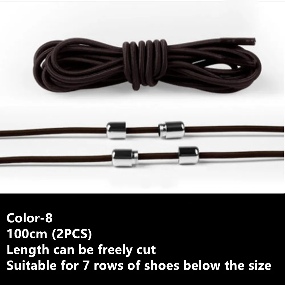 Розовый No Tie Elastic Lazy Shoelaces With Metal Turnbuckle For Kids And Adults Sneakers Polyester - Цвет: Розовый